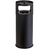 Ristosubito Posacenere gettacarte Antifuoco MDL in metallo verniciato con polveri epossidiche colore nero Con Sabbia Modello 775091