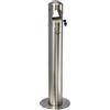 Ristosubito Posacenere a colonna MDL in acciaio inox satinato con maniglia Da esterno Modello 108009