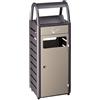 Ristosubito Gettacarte con posacenere MDL Capacità posacenere 4 litri Capacità gettacarte 25 litri in acciaio trattato con cataforesi Colore grigio chiaro e grigio scuro Modello 103010