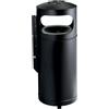Ristosubito Portacenere Gettacarte MDL Secchio interno zincato Colore nero Modello 776001