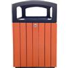 Ristosubito Gettacarte quadrato MDL in Acciaio nero-polistirene Modello 110516 Capacità Lt. 70 Dim. cm L.85 P.45 H.45