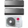 LG Condizionatore Climatizzatore LG dual split inverter Art Cool Wi-Fi R-32 9000+12000 con MU2R15 UL0