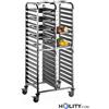 Carrello portateglie 2 x 18 teglie 1/1 GN h21583