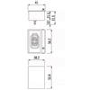 Alpes 5641/FRE-CL Friggitrice elettrica da incasso, acciao inox, con coperchio e 2 cestini