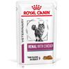 Royal Canin Veterinary Renal con pollo cibo umido per gatto 4 scatole (48 x 85 g)