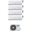 Hisense Condizionatore Climatizzatore Hisense quadri split Hi-Comfort R-32 9000+9000+9000+12000 con 4AMW81U4RJC Wi-Fi Integrato