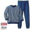 Living Crafts Pigiama in cotone biologico -col. righe blu