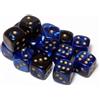 Chessex Set 36 dadi D6 12mm Gemini (giallo/blu-nero) CHX26835