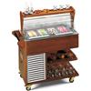 TecFrigo Carrello Espositore Legno per Gelato Modello CARRELLINO Gelato Potenza 434 W Legno Massello