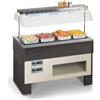TecFrigo Isola buffet espositore Caldo per Gastronomia Modello PROXIMA 3 M HOT 1 Piastra Potenza piastre in vetroceramica 900 W