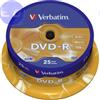 VERBATIM DVD-R 4.7GB 16x Cake 25pz VERBATIM Azo - 43522