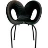 MOROSO set da 2 sedie RIPPLE CHAIR - RC0-050-NERO