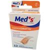 Med's Farmacerotto - Cerotto Strips Poliuretano Classico Formato Grande, 12Pezzi