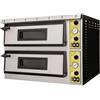 Ristosubito Forno Elettrico meccanico per pizza PF 2 camera di cottura N. Pizze 4 + 4 (Ø cm 35) Modello Medea44 Temp.°C. 50 / 500 Dim. cm L.100 P.95.4 H.74.5