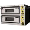 Ristosubito Forno Elettrico meccanico per pizza PF 2 camere di cottura N. Pizze 9 + 9(Ø cm 35) Modello Medea99