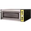 Ristosubito Forno pizza Elettrico meccanico PF 1 camera di cottura Porta a vetro N. Pizze 4 (Ø cm 35) Modello ENDOR 4 GLASS
