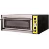 Ristosubito Forno Elettrico meccanico per pizza PF 1 camera di cottura Porta a vetro N. Pizze 6 (Ø cm 35) Modello ENDOR 6 GLASS