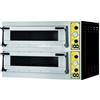 Ristosubito Forno Elettrico Meccanico per pizza PF 2 camere di cottura Porta a vetro N. Pizze 4 +4(Ø cm 32) Modello ALFA 44 Temp.°C. 50 / 500 Dim. cm L.97.5 P.92.4 H.75.5