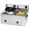 MEC Friggitrice Elettrica Da banco doppia Modello FT99V con rubinetto Potenza: 3250 + 3250 W