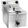 Amitek Friggitrice Elettrica Da banco con rubinetto Modello FC10 Potenza: 3500 W
