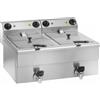Amitek Friggitrice Elettrica Da banco con rubinetto Modello FC100 Potenza: 3500+3500 W