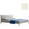 ZANOTTA letto matrimoniale TALAMO con piedini neri per materasso 160 x 200 cm - 1883/1-31602-166x216-PIEDI-NERI