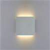 Biluce MATTONELLA Argento Applique LED 15W Quadrata Biemissione Extra Piatta