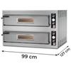 Forno Elettrico Pizzeria Max Doppio (6 + 6) Pizze Diametro 34 Cm H 15 Cm