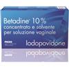 Meda Pharma Spa Betadine 10% Concentrato E Solvente Per Soluzione Vaginale 5 Flaconi 140 Ml + 5 Fialoidi 10 Ml + 5 Cannule