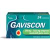 Gaviscon 250mg + 133,5mg Compresse Masticabili Gusto Menta per Bruciore di Stomaco Occasionale, 24 Compresse