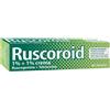 Vemedia Manufacturing B.V. Ruscoroid Crema 1% + 1% Ruscogenina + Tetracaina per Emorroidi Ragadi Anali e Proctiti, 40g