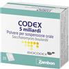 Biocodex Codex 5 Miliardi Polvere per Sospensione Orale Saccharomyces boulardii, 20 Bustine