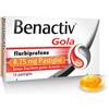 Benactiv Gola 8,75mg Flurbiprofene Pastiglie Senza Zucchero Gusto Arancia Trattamento di Stati Infiammatori del Cavo Orofaringeo, 16 Pastiglie