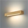 Biluce Essenza 36 Cm Oro - Applique 28w Led Moderna Biemissione Made In Italy Classe A+
