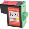 LEXMARK Cartuccia lexmark 26xl colore compatibile per lexmark jet printer z13 z23 z23e 10n0227 27 10n0026 capacita 15ml