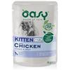 Oasy gatto wet bustina bocconcini kitten pollo 85 gr