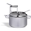Ristosubito Casseruola in acciaio inox 18/10 completa di N.4 colapasta compatibile con cucina a induzione Capacità lt. 31.4 Dimensioni ø cm. 40x25h Modello 105-040