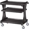 FORCAR Carrello a 3 Ripiani con Spalliere Monocorpo CL2151 - Legno Massello e Nobilitato - Larghezza Cm 106