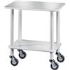 FORCAR Carrello Gueridon con 4 Ruote CL903 - Legno Massello e Nobilitato - Portata Max Kg 40