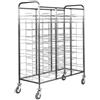 FORCAR Carrello Porta Vassoi GN1/1 in Acciaio Inox con Guide a Filo - Fianchi Liberi o con Pannelli - Capacità N° 30 Vassoi
