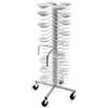 FORCAR Colonna Portapiatti - Verniciata o Cromata - Capacità N° 96 Piatti ø Cm 18/23