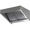 Aluminox Sas Cappa di Aspirazione Mini Snack con Motore e Elettroventilatore - Acciaio Inox Aisi 304