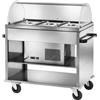 FORCAR Carrello Refrigerato Inox AISI 304 con Cupola - N° 3 Bacinelle GN1/1