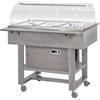 FORCAR Carrello Refrigerato in Legno con Cupola e N° 2 Mensole - Temp Positiva o Negativa - Capacità N° 3 Bacinelle GN1/1