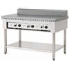 Ristosubito Cuocipiada Elettrico PL Modello CPE8 su trespolo Piana in acciaio inox su gambe in acciaio inox Capacità 8 piadine Piana in acciaio inox
