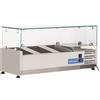CoolHead Vetrina refrigerata porta bacinelle Modello VRX10/33 4 x GN1/4 in acciaio INOX