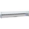 CoolHead Vetrina refrigerata porta bacinelle Modello VRX25/38 in acciaio INOX Compatibile con vaschette 12 GN 1/3 (non incluse)