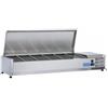 CoolHead Vetrina refrigerata porta bacinelle Modello VRX15/38SS in acciaio INOX Compatibile con vaschette 5 x GN1/3 + 1 GN 1/2