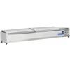 CoolHead Vetrina refrigerata porta bacinelle Modello VRX18/33SS in acciaio INOX Compatibile con vaschette 8 x GN 1/4