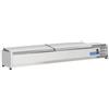 CoolHead Vetrina refrigerata porta bacinelle Modello VRX20/33SS in acciaio INOX Compatibile con vaschette 10 x GN 1/4(non incluse)